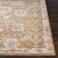 Уметнички ткајачи Медалјон Традиционална област килим, кафеава
