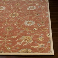 Уметнички ткајачи алби Руст Традиционална 9'9 Квадратна област килим