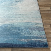 Уметнички ткајачи Оливија Апстрактна област килим, сина, 9 '12'