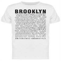 Банер: Бруклин, Урбан Стил Маица Мажи-Слика Од Шатерсток, Машки 3x-Голем