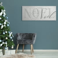 Интри на „Ступел Интри“ е необична типографија на Ноел Шармантна Божиќна икона Canvas Wallидна уметност, 40, дизајн од Дафне
