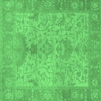 Ахгли Компанија Внатрешен Правоаголник Ориентални Смарагдно Зелени Килими Од Традиционална Област, 6'9'