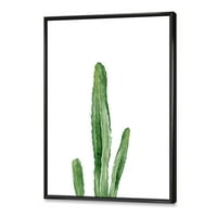 DesignArt „Зелен кактус југозападен фабрика“ Тропски врамен платно wallид уметност печатење