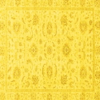 Ахгли Компанија Внатрешен Правоаголник Ориентални Жолти Килими Од Традиционална Област, 4 '6'