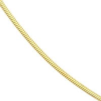 14к жолто злато 20 ѓердан од сноп ланец - Унисекс