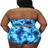 Степени женска боја плус-големина боја, подлежена бикини костим за капење