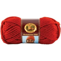 Lain Brand Romenown USA Yarn - Цинсинати црвено, мултипак од 12